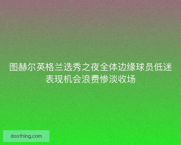 图赫尔英格兰选秀之夜全体边缘球员低迷表现机会浪费惨淡收场